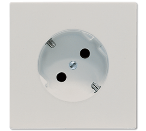 Штепсельная розетка SCHUKO 16A, 250V~ с поворотом на 45°; светло-серая  LS520-45LG  Jung