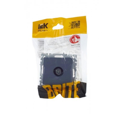 BRITE Розетка TV оконечная РТВ11-0-БрМ маренго   BR-A10-O-K35  IEK