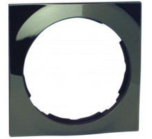 Simon 88 Рамка декоративная, 4 поста, круг в квадрате, S88, воронёная сталь  88642-35  Simon