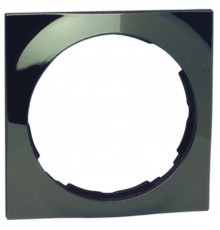 Simon 88 Рамка декоративная, 3 поста, круг в квадрате, S88, воронёная сталь  88632-35  Simon