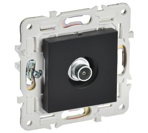 SKANDY Розетка TV оконечная SK-A12Bl черный  SK-A10-O-K02  IEK