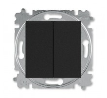 ABB Levit Антрацит / дымчатый чёрный Выключатель 2-кл.  3559H-A05445 63W  2CHH590545A6063  ABB