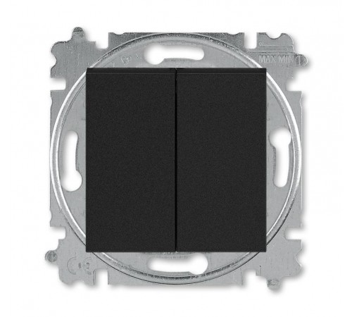 ABB Levit Антрацит / дымчатый чёрный Выключатель 2-кл.  3559H-A05445 63W  2CHH590545A6063  ABB