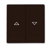 Клавиша для мех. выкл. жалюзи 2000/4 US и 2020/4 US, с маркировкой, IP44, серия Allwetter 44, цвет коричневый  1731-0-1970   2CKA001731A1970  ABB