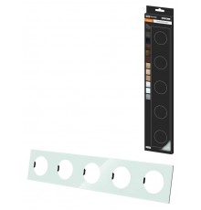 Рамка пятирная фисташковая, стекло, "Байкал"   SQ1819-0106  TDM