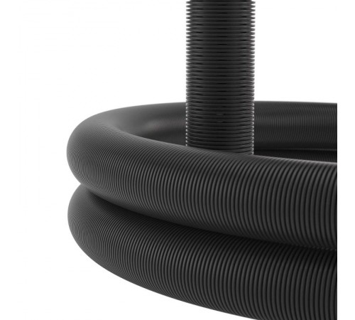 Труба двустенная гибкая дренажная 110мм, SN6, перфорация 360 град., черный  140911A  DKC