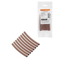 Набор трубок термоусаживаемых, клеевых "Моноцвет, коричневый 6,4/2,0 " SQ0548-3005  TDM