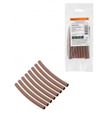 Набор трубок термоусаживаемых, клеевых "Моноцвет, коричневый 6,4/2,0 " SQ0548-3005  TDM