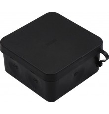Коробка разветвительная (черная) 85х85х40 двухкомпонентная  IP66 стойкая к УФ с поводком  КР2403-08  HEGEL