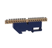 Шина нулевая с изолятором OptiKit  BB-D-N-DIN-18-6х9 синий  277846  КЭАЗ