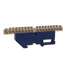 Шина нулевая с изолятором OptiKit  BB-D-N-DIN-18-6х9 синий  277846  КЭАЗ