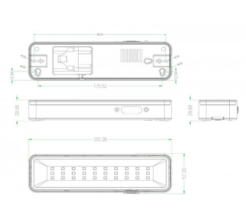 Светильник аварийного освещения светодиодный DBA-105-0-20 постоянный 30LED 5ч IP20  Б0044398  ЭРА