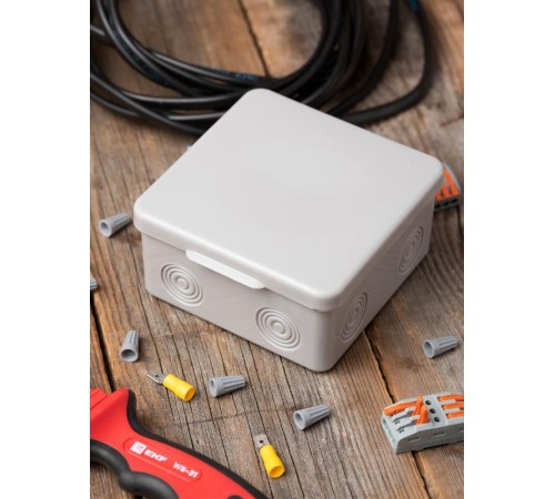 Коробка распределительная КМР-030-035 пылевлагозащищенная без мембранных вводов (85х85х40) EKF PROxima  plc-kmr-030-035  EKF