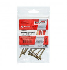 Саморез ШУж 4,5х40 пот. гол. (11 шт) - пакет ( 0,033 кг)  102502  Tech-KREP