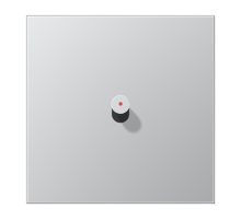 Центральная плата, 1 пост, 1 тумблер, конус c окошком; металл; алюминий; серия LS  AL12-0KOK0  Jung