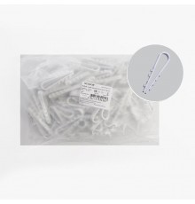 Дюбель-хомут для круглого кабеля (5-10мм), белый (100шт.)  39331  STEKKER