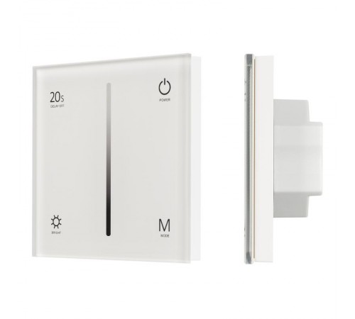 Панель SMART-P6-DIM-G-IN White (12-24V, 4x3A, Sens, 2.4G) (Arlight, IP20 Пластик, 5 лет)  034781  Arlight