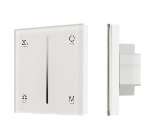 Панель SMART-P6-DIM-G-IN White (12-24V, 4x3A, Sens, 2.4G) (Arlight, IP20 Пластик, 5 лет)  034781  Arlight
