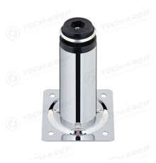 Ножка металл.круглая, регулир. с винтом, D30х100мм, хром - накл.   127479  Tech-KREP