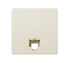 Simon 27 Розетка телефонная RJ-11, 4 контакта, широкий модуль, S27, слоновая кость  27480-32  Simon