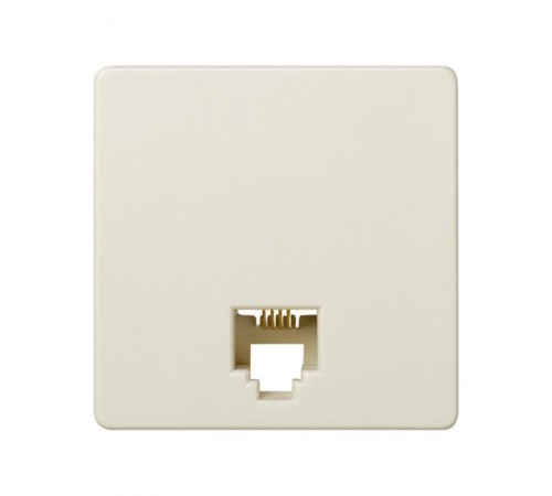 Simon 27 Розетка телефонная RJ-11, 4 контакта, широкий модуль, S27, слоновая кость  27480-32  Simon