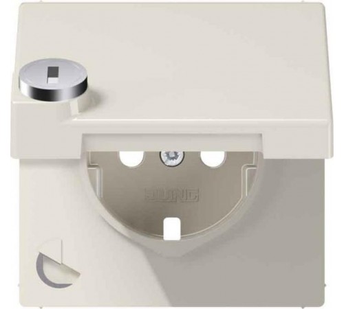 Накладка на механизм розетки крышка с замком  LS1520KLSLPL  Jung