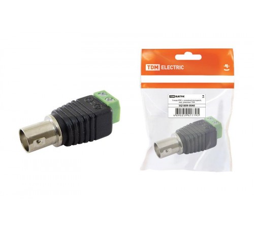 Гнездо BNC с клеммной колодкой, инд. упаковка  SQ1809-0040  TDM
