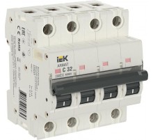 Выключатель автоматический четырехполюсный M06N 4P C 32А 6кА ARMAT  AR-M06N-4-C032  IEK