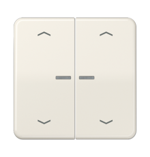 Клавиша для KNX кнопки, 2 группы с окошком и символами "стрелки"; дюропласт; слоновая кость CD102KO5P Jung