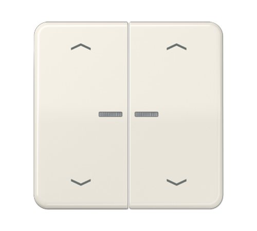 Клавиша для KNX кнопки, 2 группы с окошком и символами "стрелки"; дюропласт; слоновая кость CD102KO5P Jung