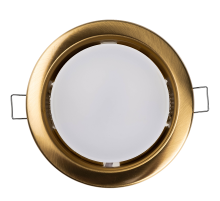 Светильник точечный встраиваемый под лампу ДВО PGX53 10639.23 15Вт GX53 IP20 золото матовое  1016843  Jazzway