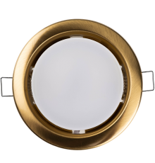 Светильник точечный встраиваемый под лампу ДВО PGX53 10639.23 15Вт GX53 IP20 золото матовое  1016843  Jazzway