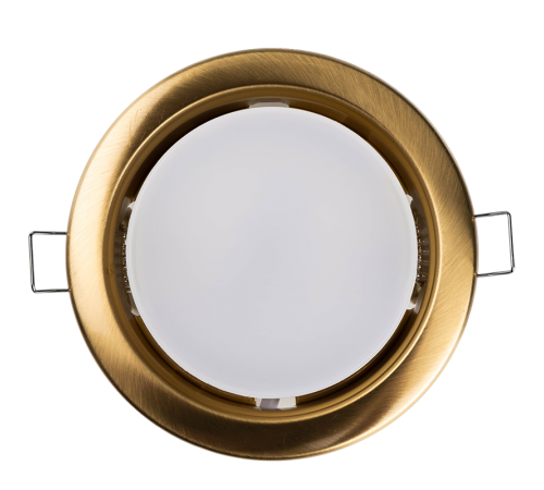 Светильник точечный встраиваемый под лампу ДВО PGX53 10639.23 15Вт GX53 IP20 золото матовое  1016843  Jazzway