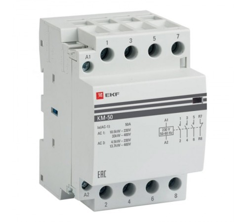 Контактор модульный КМ 50А 3NО+NC (3 мод.) EKF PROxima  km-3-50-31  EKF