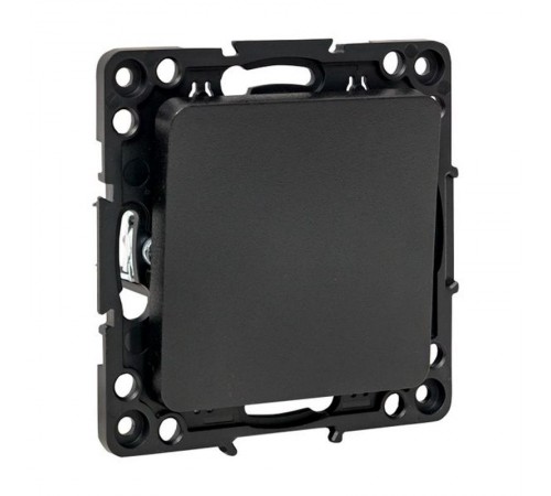 Стокгольм Механизм Выключателя 1-кл. 10А в/к черный  EZV10-021-20  EKF PROxima