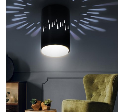 Светильник настенно-потолочный спот OL11 LD GX53 BK черный, подсветка 1 W  Б0050270  ЭРА