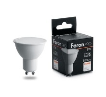 Лампа светодиодная .PRO LB-1608 GU10 8W 2700K OSRAM LED  38092  Feron