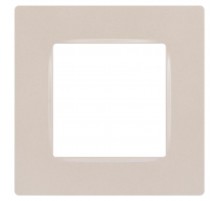 Рамка для розеток и выключателей  Серия 12 12-5201-15 на 1 пост, Классик, перламутр  Б0067761  ЭРА