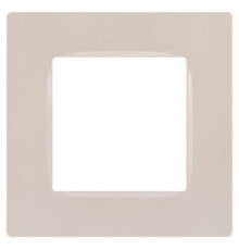 Рамка для розеток и выключателей  Серия 12 12-5201-15 на 1 пост, Классик, перламутр  Б0067761  ЭРА