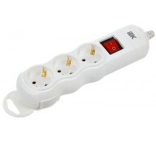 Розетка переносная разб. с выкл. РПр03В 3 места  WYP10-D-KP-16-03-ZKS-K01  IEK