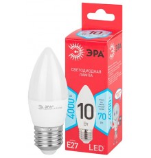 Лампа светодиодная RED LINE LED B35-10W-840-E27 R Е27 / E27 10 Вт свеча нейтральный белый свет  Б0050696  ЭРА