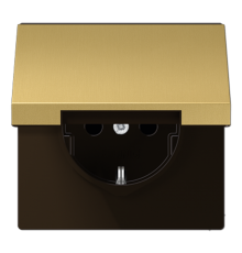 Штепсельная розетка SCHUKO 16A 250V~ с крышкой, защитой от детей ME1520KIKLC Jung