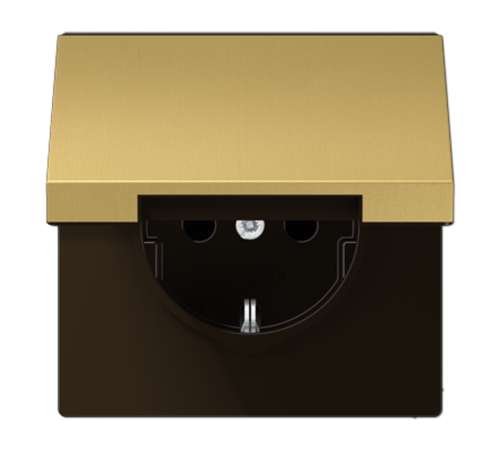 Штепсельная розетка SCHUKO 16A 250V~ с крышкой, защитой от детей ME1520KIKLC Jung