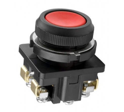 КЕ-011 У3 исп.4, красный, 1з, цилиндр, IP40, 10А, 660В, выключатель кнопочный (ЭТ)  ET511655  Электротехник