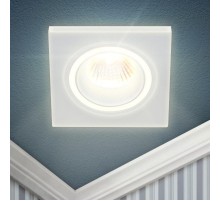 Светильник встраиваемый декоративный DK91 WH MR16/GU5.3 белый  Б0054360  ЭРА