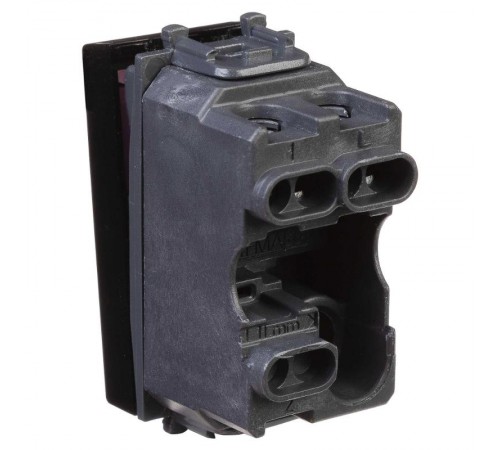 Выключатель "Черный квадрат", "Avanti", 16A, 1 мод.  4402101  DKC