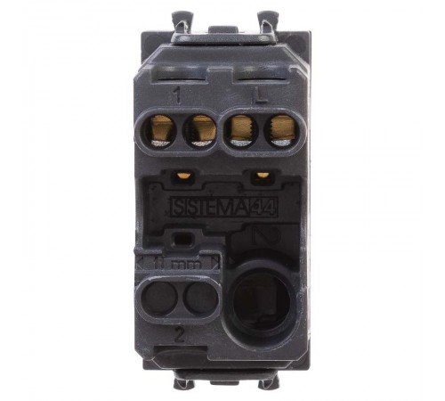 Выключатель "Черный квадрат", "Avanti", 16A, 1 мод.  4402101  DKC