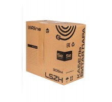 WR-UTP-4P-C5E-LSZH-GY Витая пара, неэкран., U/UTP, кат., 5e, 4 пары (0,50 мм), одножил., внут., LSZH, нг(A)-HF, серый, 305 м  505750  WRLine