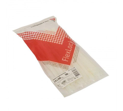 Хомут P6.6 стандартный (б), 7.6x200 (100шт) FlexLock PROxima  plc-fl-ctsw-7.6x200  EKF