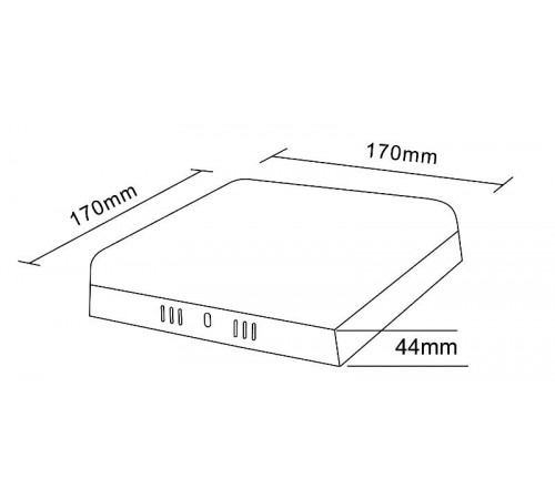 Светильник светодиодный накладной LED 16-24-4K квадратный 24Вт 4000К  Б0054340  ЭРА